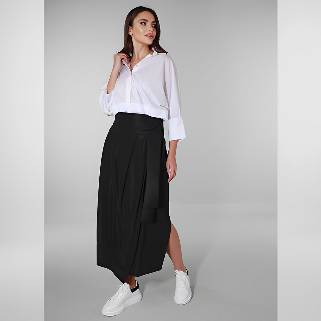 Essential Julie Skirt - Rice Ponte – Elhoffer Design